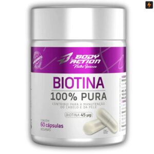 Biotina 100% Pura 60 Cápsulas