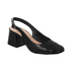 Scarpin Sapato Slingback Feminino Salto Grosso
