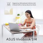 Notebook ASUS Vivobook S14 IA PC, Core Ultra 7, 16 GB, 512 GB, Linux, 14” Nivel IPS 60Hz, Matte Gray – S3407CA-LY121