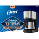 Cafetira Oster jarra em Inox 1,2 L