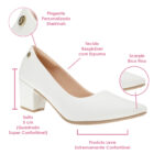 Sapato Social Scarpin Bico Fino