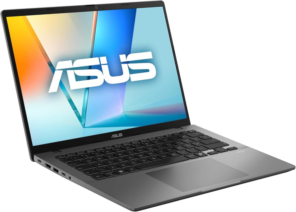 Notebook ASUS Vivobook S14 IA PC, Core Ultra 7, 16 GB, 512 GB, Linux, 14” Nivel IPS 60Hz, Matte Gray – S3407CA-LY121