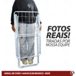 Varal De Chão Abas Slim Dobrável Retrátil Aço