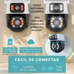 Kit 3 Câmera Segurança Ip Externa Wifi