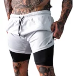 Kit 2 Shorts 2 Em 1 Masculino Dryfit Academia