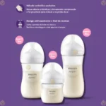 Kit 3 Mamadeiras 120ml, 260ml , 330 ml
